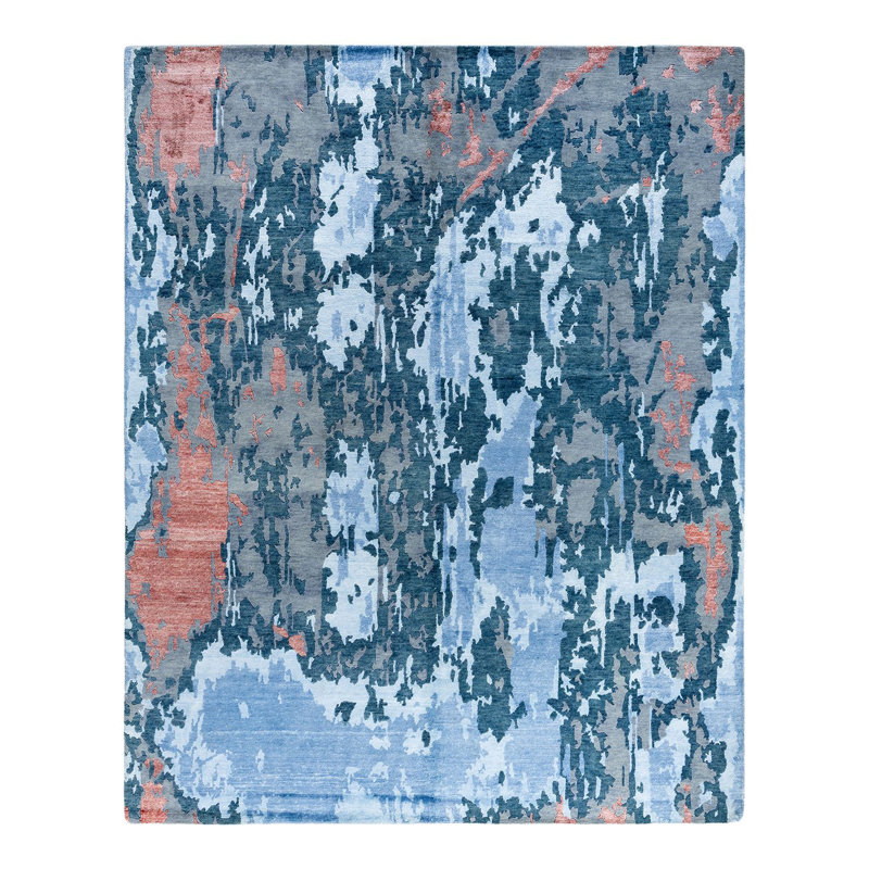 Overdyed One-of-a-Kind 8' 1" X 10' 2" Hand Knotted Area Rug