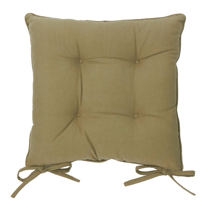 Slub Cotton 2 Pack Seat Pads, Light Green