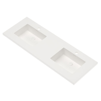 Serenity Collection 60'' Double Bathroom Vanity Top with Sink