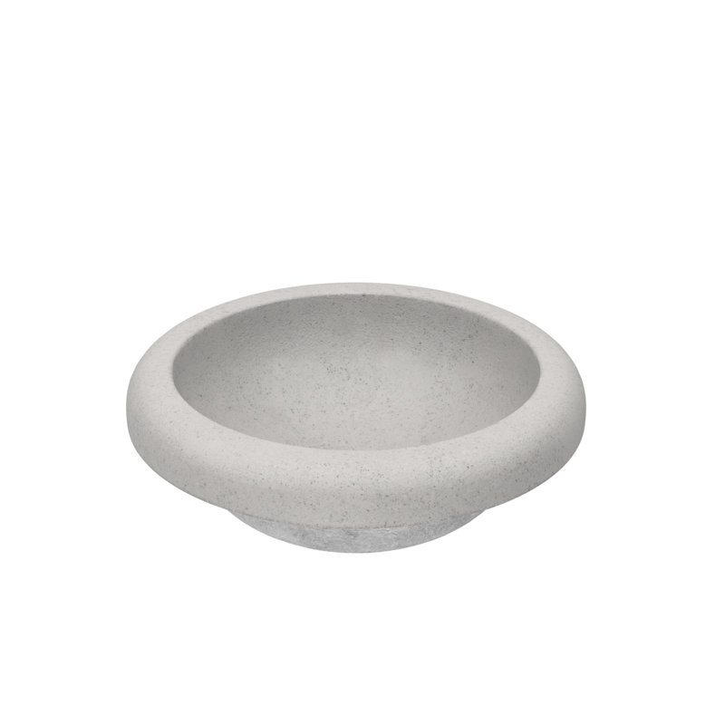Cuyama Slate Stone Handmade Oval Drop-In Bathroom Sink, Ash