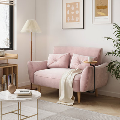47.62" Velvet Loveseat, Modern 2-Seat Sofa for Small Space, Apartment or Bedroom