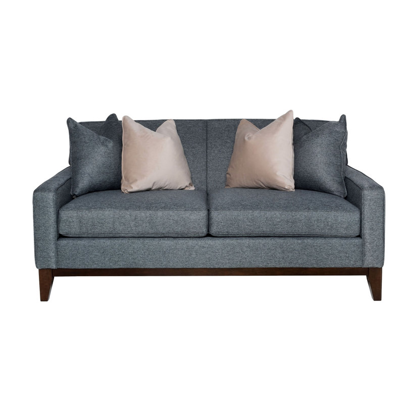 Canapé d'appoint Edman, Polyester gris / rose clair
