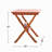 Reddish Brown Folding Bistro Table