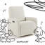 Kyoto Extra-Wide Nursery Power Recliner Swivel Glider-113086333
