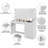 Boahaus Ketevan Extra-Large Makeup Vanity with Lights Bulbs Built-in and Big Mirror