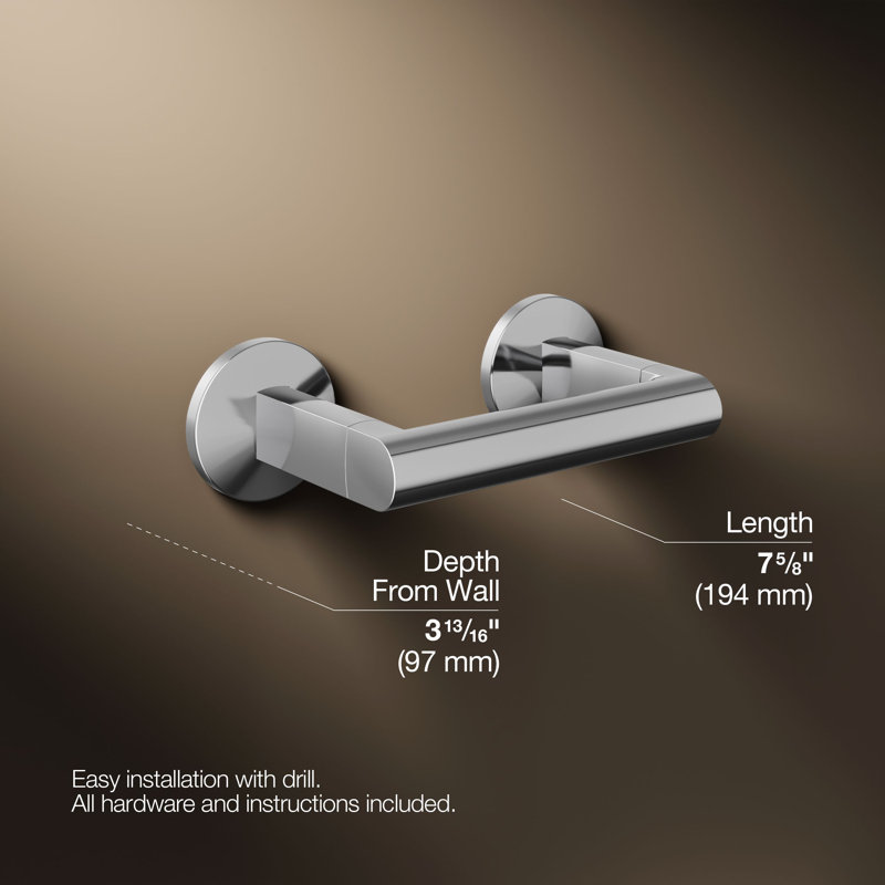 Components™ Pivoting Toilet Tissue Holder, Polished Chrome