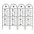 2 Pack Metal Garden Trellis Rustproof Trellis-1074046453