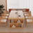 Burlywood Rectangular Solid Wood desk-742155598