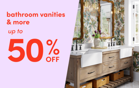 bathroom vanities & more clearance