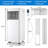 Costway 8000 BTU Portable Air Conditioner for 230 Square Feet with Remote Included