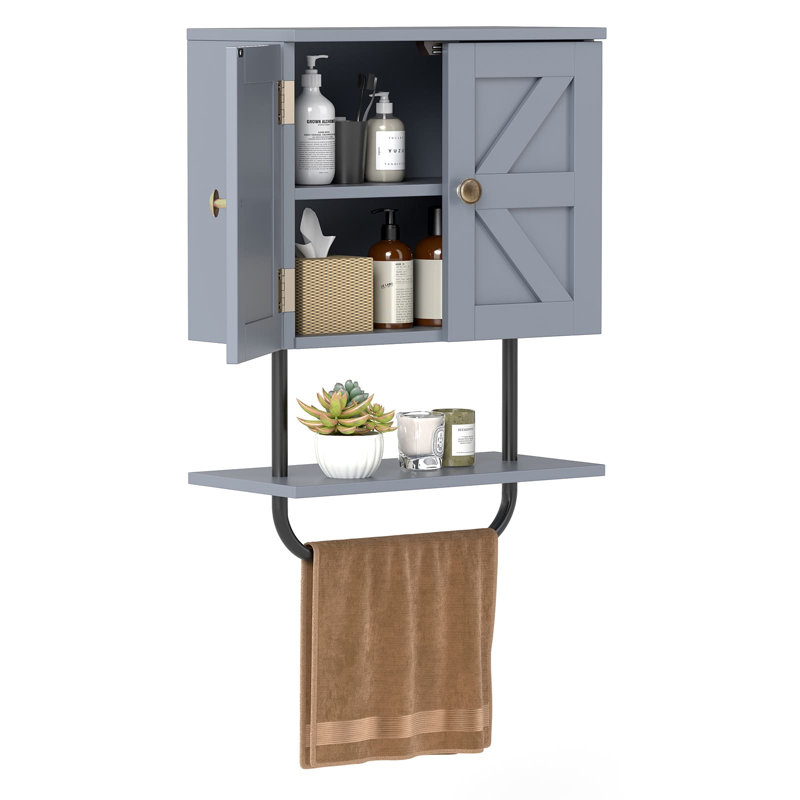 Wall Bathroom Cabinet, Grey
