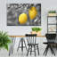 Ensemble de 3 citrons pop sur toile-1242645085