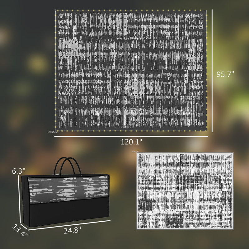Flatweave Ombre and Abstract Rug