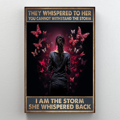 Woman I Am The Storm 2 - 1 Piece Rectangle Graphic " Woman I Am The Storm 2 "