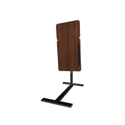 Mobile Desk - Rolling Laptop Stand With Adjustable Tray, Tilting Function, Walnut Color, Mother's Day Surprise Bedside Table Wheels Folding For And Reading, Height Adjustable, Safe Design