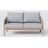 Outdoor Garden 2-person Sofa With Cushions-125995576