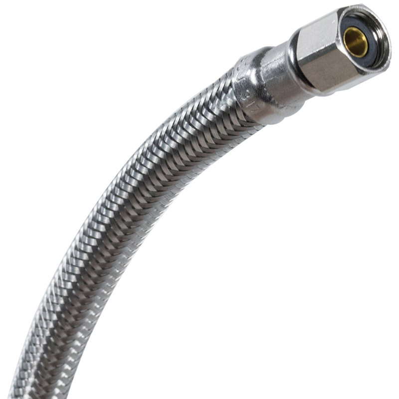 Connecteur de machine à glaçons tressé en acier inoxydable 2 pi