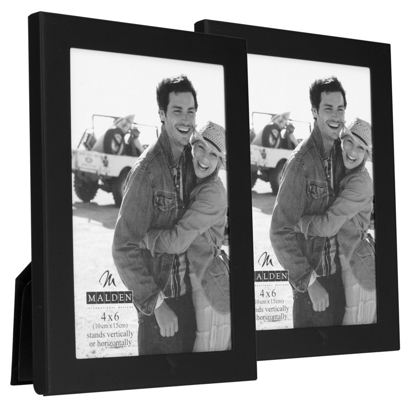 Essentials Black Metal Matte Picture Frame, 4" x 6"