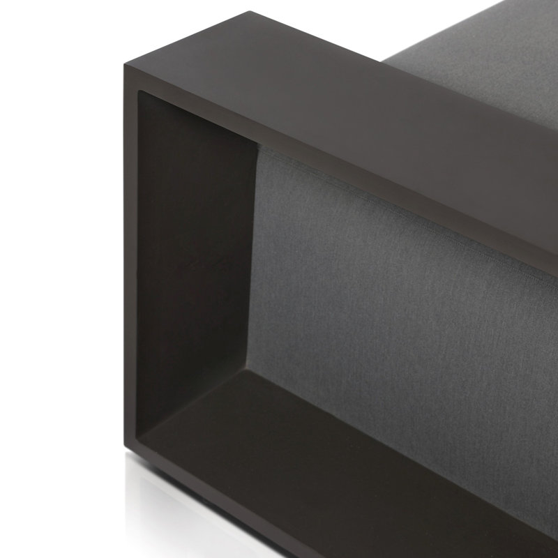 Canapé d'extérieur en métal Mather - 106 po, Graphite Arashi