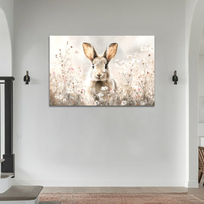  Art de Pâques sur toile de Pâques - Lapin au printemps