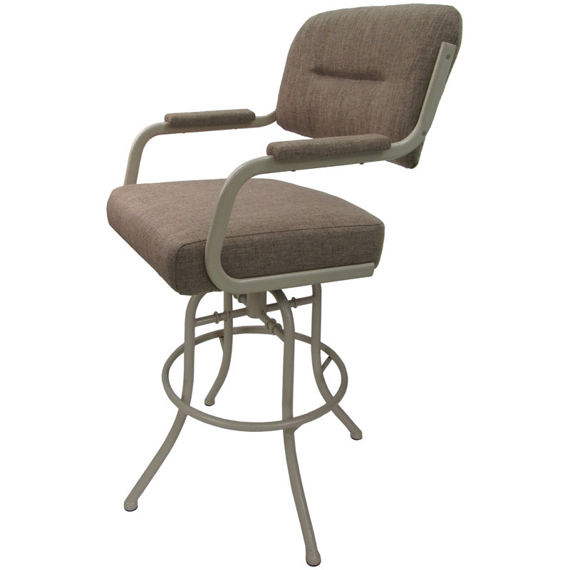 Tabouret de bar pivotant 30 po Jomiah, Beige, Beige