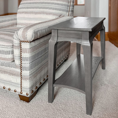 Stratus Solid + Manufactured Wood Narrow Side Table