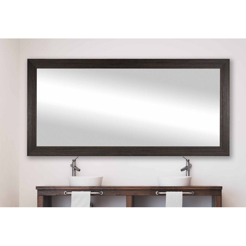 Miroir de salle de bain Dakston, Espresso, 36,25 po x 45,75 po