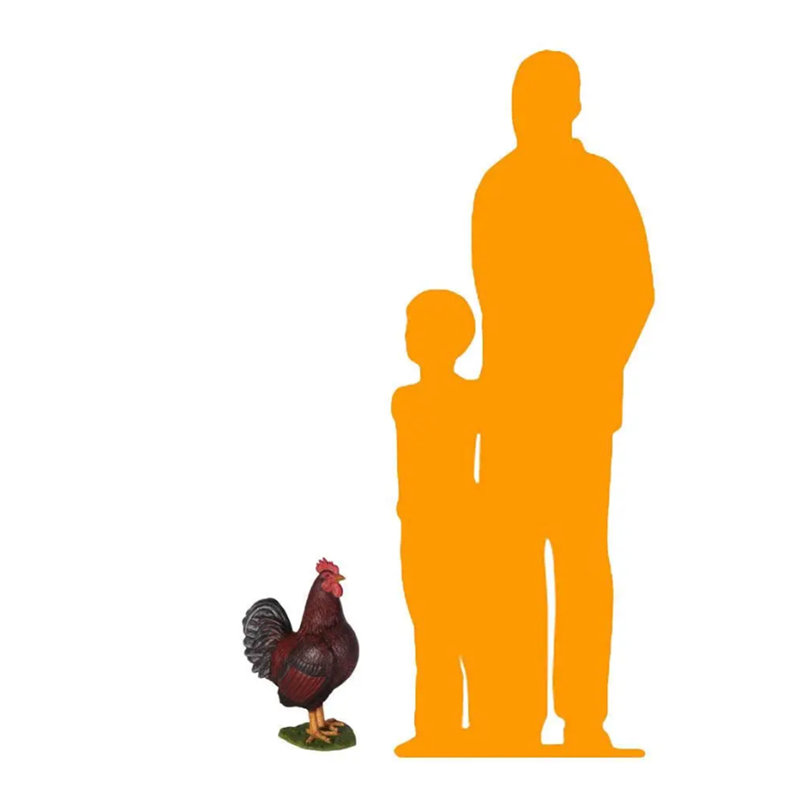 Rooster Life Size Statue