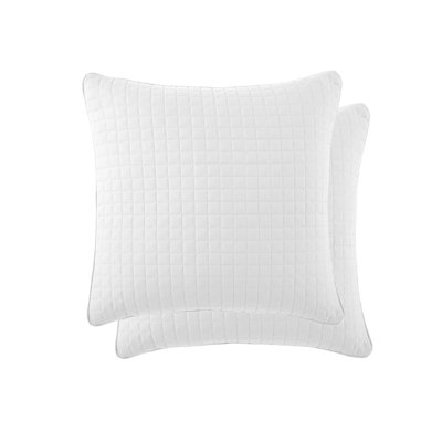 Deux housses de taie décorative matelassées en microfibre brodées Vilano Springs