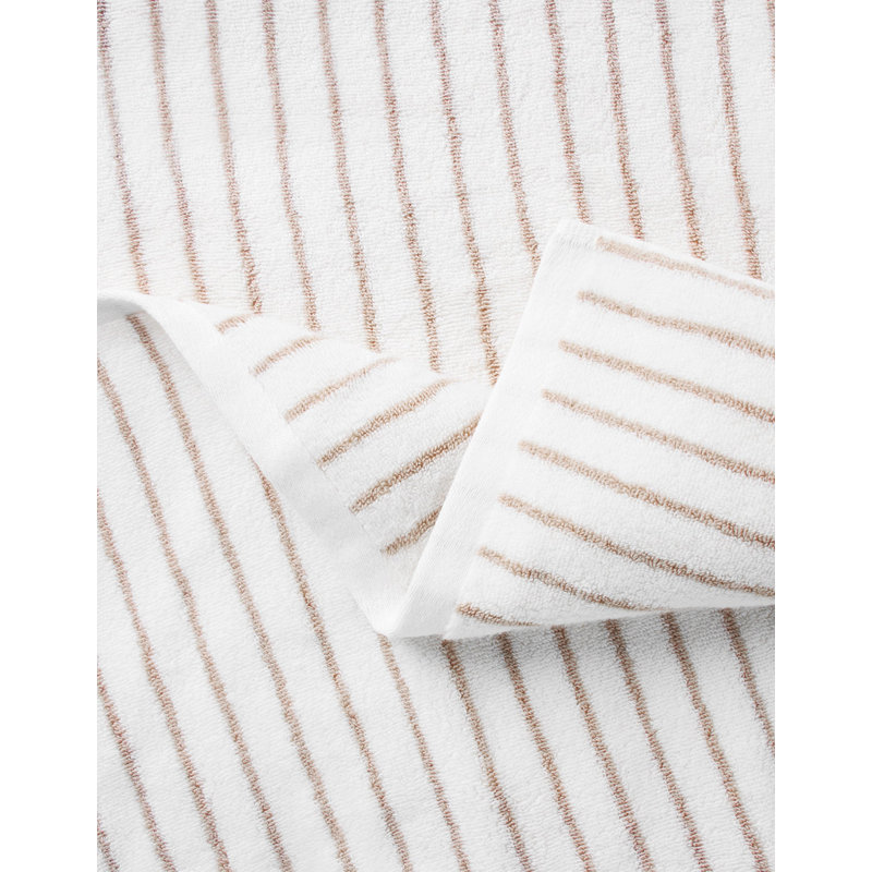 Luxe, Seashell with Sand Stripe, Bath Sheets - 2 Pack
