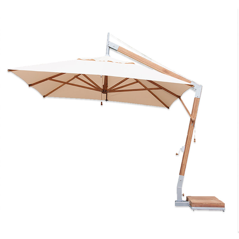 Yadira 300cm X 400cm Rectangular Cantilever Parasol, Ecru