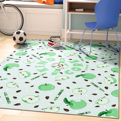 Tapis vert bien tissé Crayola