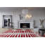 Wool Geometric Area Rug in Red/White-51840967