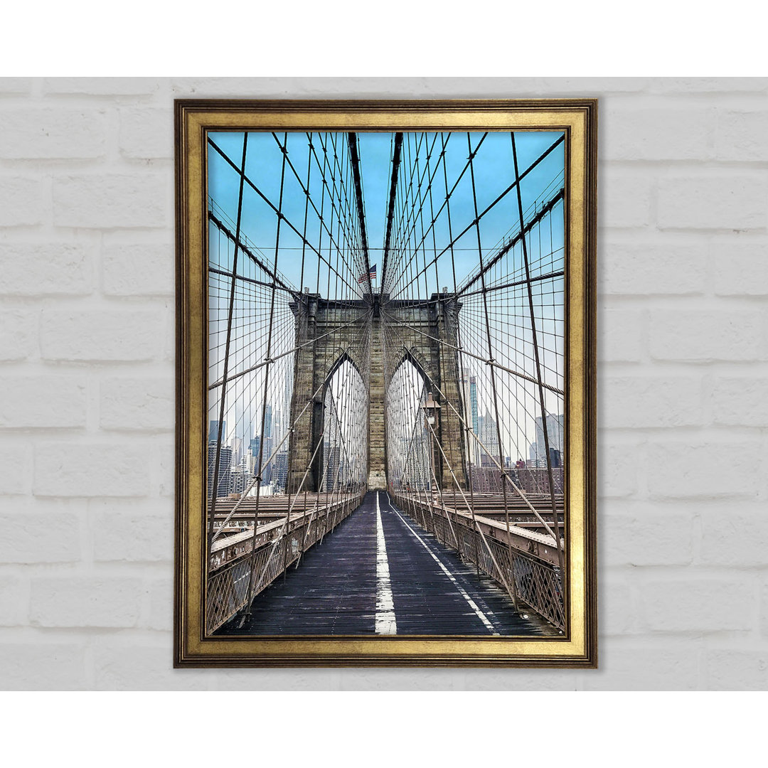 Aufbau der Brooklyn Bridge 1