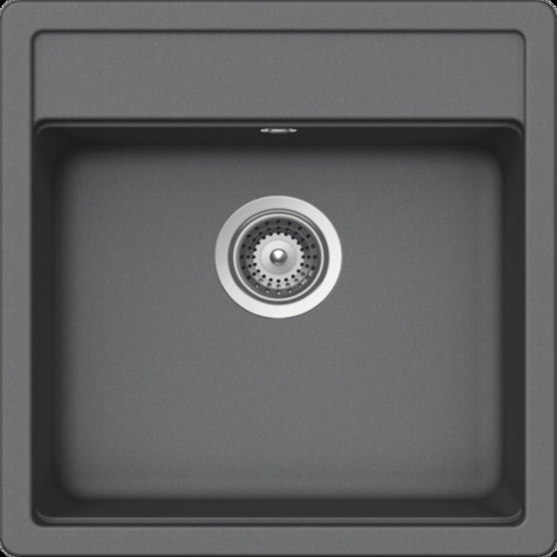 Nemo Single Bowl Inset Kitchen Sink, Croma, 49" L x 51" W x 29" H