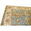 Hand Knotted Wool Area Rug in Blue And Ivory