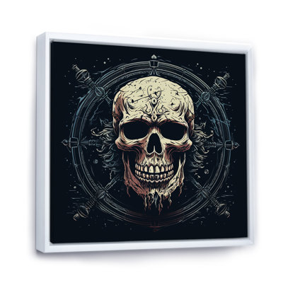 " Jolly Roger Rising Skull Symbol "