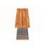 Ensemble repas d'extérieur 3 pièces en bois d'acacia avec pieds en rotin tissés à la main pour une utilisation durable et élégante du patio-1631427583