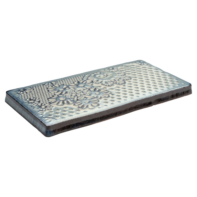 Antic Feelings 3" x 6" Ceramic Patterned Subway Tile, Feelings Griggio