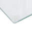 Column Glass Top Pedestal End Table