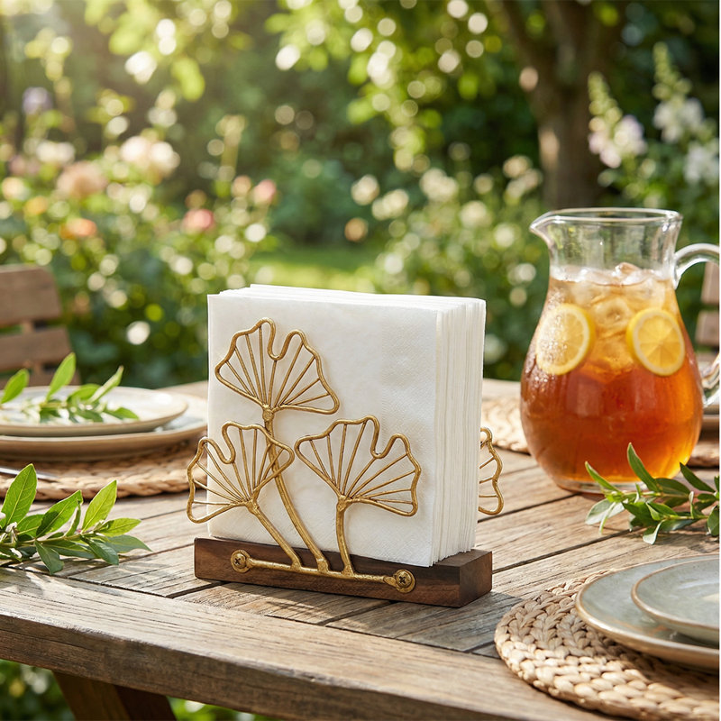 Ginkgo Standing Napkin Holder