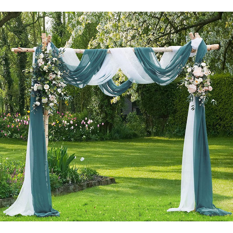 Ensemble de tissu pour drap de voûte chaud pour la cérémonie de mariage ou la décoration de mariage, H 216 po x l 55 po