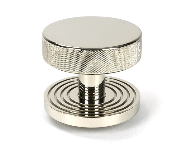 Brompton Single Dummy Door Knob , Polished Nickel
