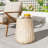 Outdoor Cleme Carved Side Table, Gold-1502444393