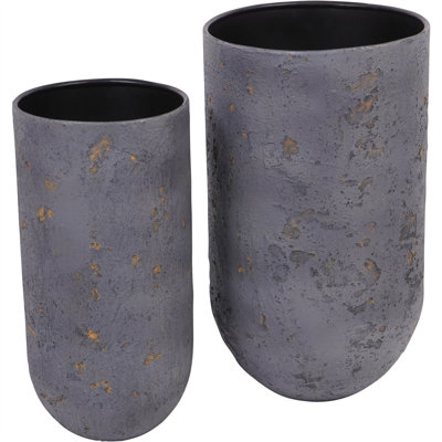 Concrete and Iron Indoor Statue Planter