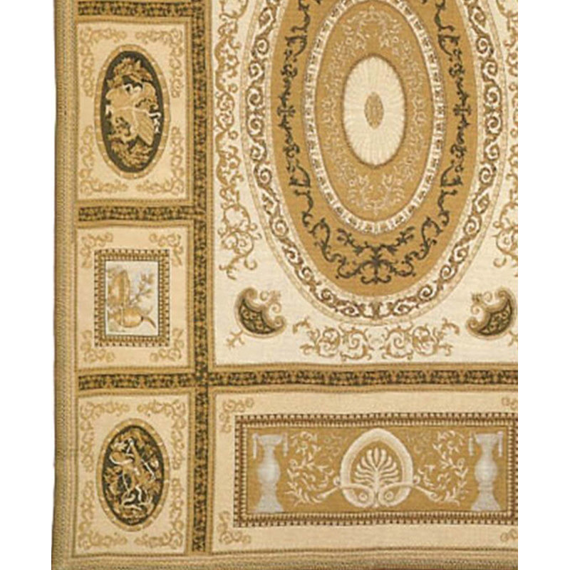 Wool Geometric Area Rug, Runner 3'4" x 10'