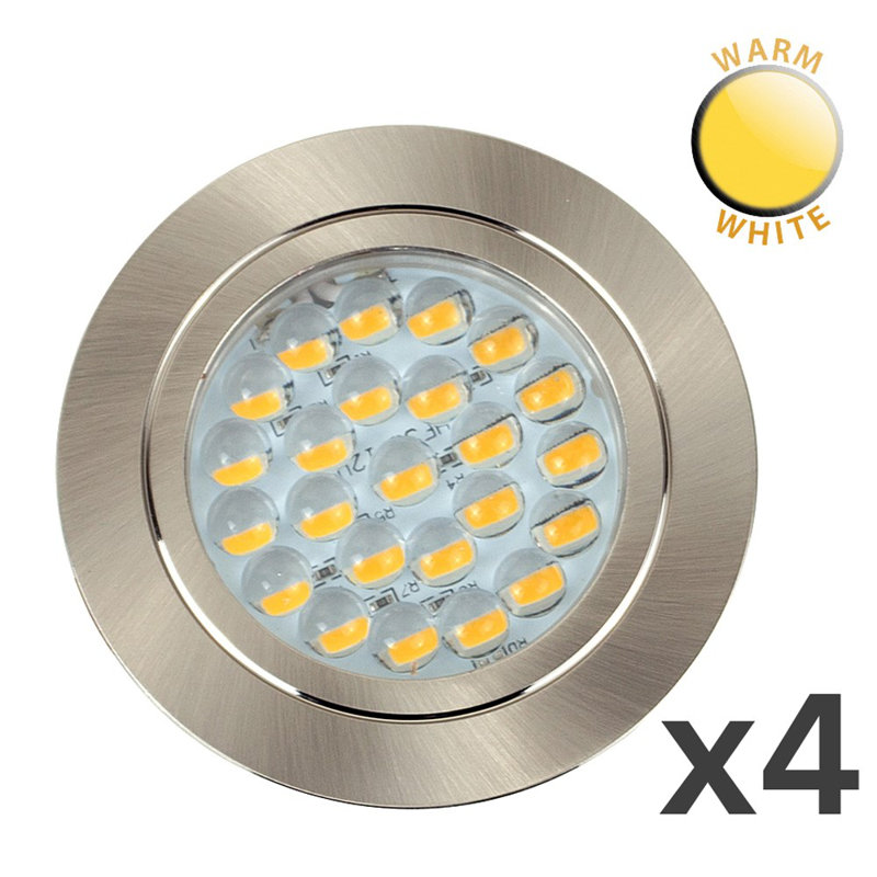 Pearl 2.75" LED Slim Profile Recessed Lighting Kit, Integrated Warm White LED
