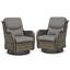 Koba Outdoor Wicker Rattan Rocking Swivel Chair (Set of 2)-31052502-31052498