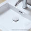 Bouchon de vidange de salle de bain avec trop-plein Pop-Up-29001792