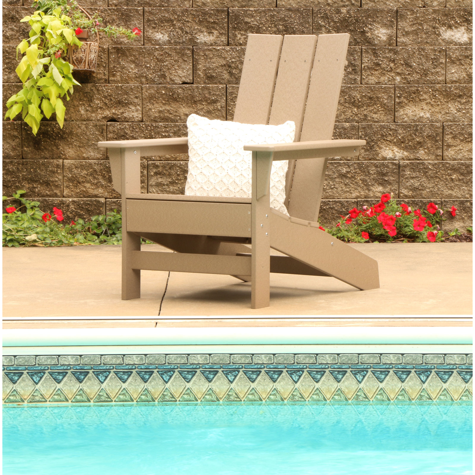 Ratcliff Adirondack Chair, Weathered Wood